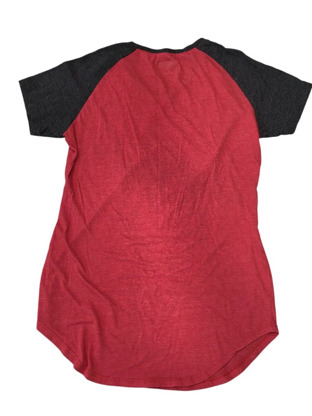 Kansas City Chiefs Womens Red/Black Raglan Shirt NFL Team Apparel Size M - Picture 2 of 4